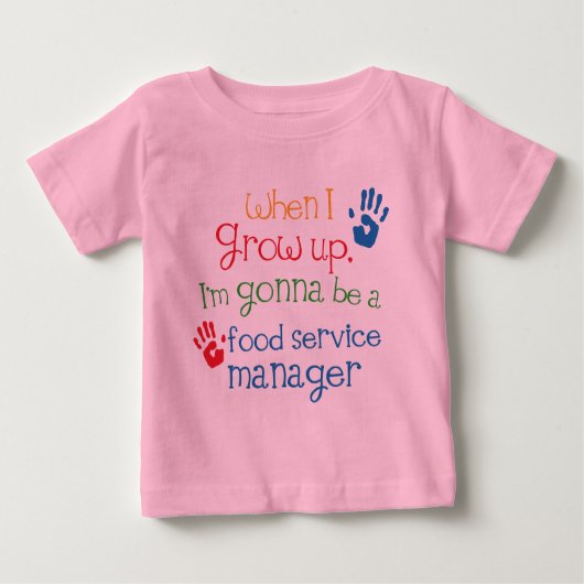 T-shirt Pour Bébé Enfant de directeur de service de traiteur (Devant)