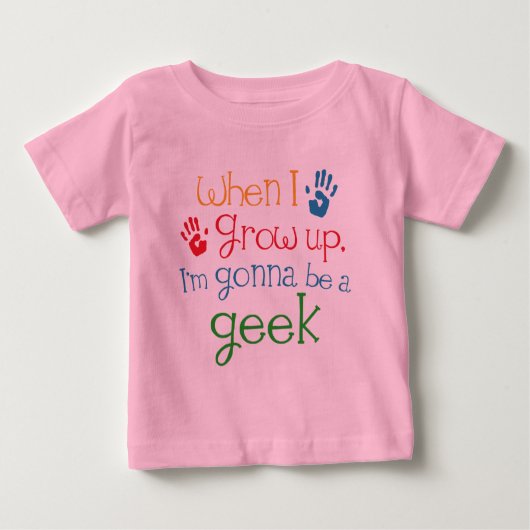 T-shirt Pour Bébé Enfant de geek (avenir) (Devant)