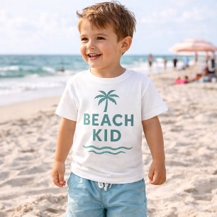 T-shirt Pour Bébé Enfant de la plage Minimaliste Graphique de palmie