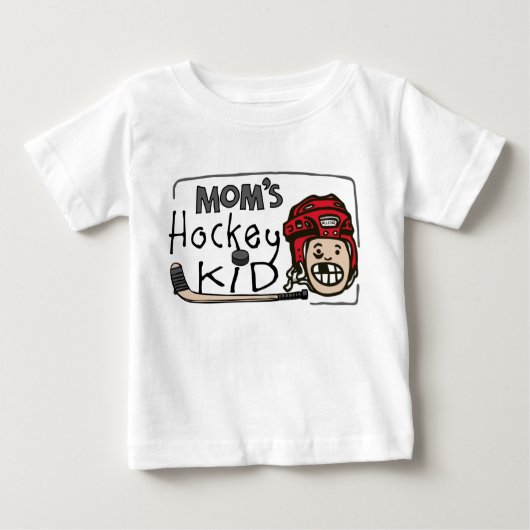 T-shirt Pour Bébé Enfant de l'hockey de la maman (Devant)