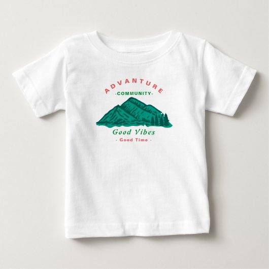 T-shirt Pour Bébé Enfants d'aventure simple (Devant)