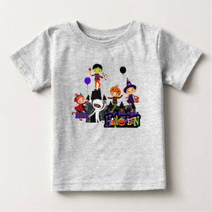 T-shirt Pour Bébé Enfants d'Halloween en costume tout-petit
