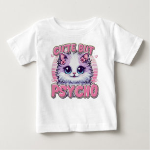 T-shirt Pour Bébé Enfants mignons mais psycho