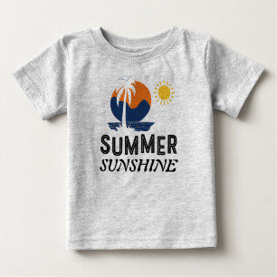 T-shirt Pour Bébé Enfants sous soleil d'été