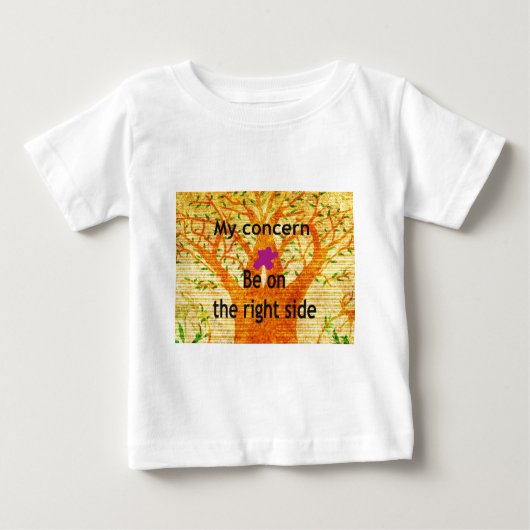 T-shirt Pour Bébé Enraciné dans la droiture Baobab perspective Vinta (Devant)