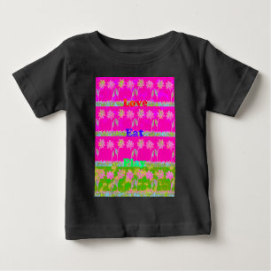 T-shirt Pour Bébé Enregistrer la date Eat Love et PLay.png