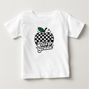 T-shirt Pour Bébé Enseignant 3e année Retour à l'école