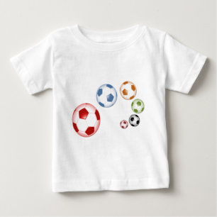 T-shirt Pour Bébé Ensemble mignon de ballons de football