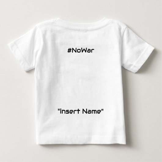 T-shirt Pour Bébé Ensemble, nous choisissons la paix (Dos)