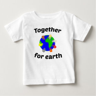 T-shirt Pour Bébé ensemble pour la terre