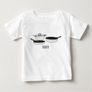 T-shirt Pour Bébé Ensembles d'ustensiles de cuisine illustration de