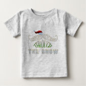T-shirt Pour Bébé Entraînement à travers la neige (Devant)