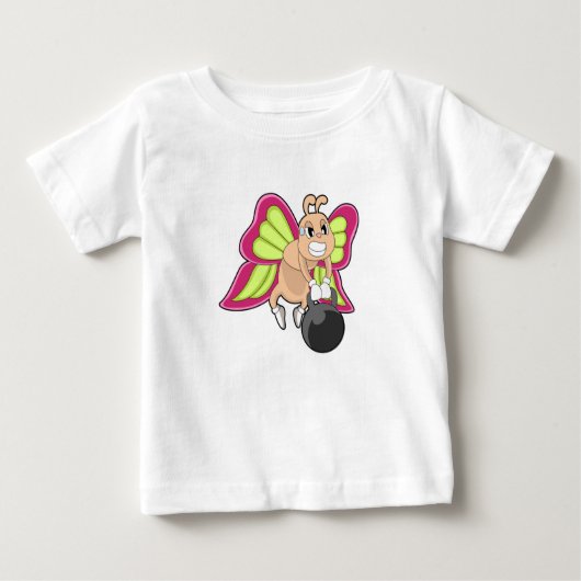 T-shirt Pour Bébé Entraînement de résistance aux papillons (Devant)