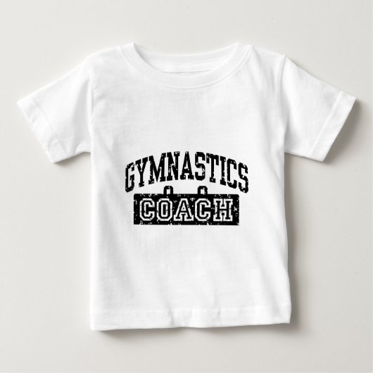 T-shirt Pour Bébé Entraîneur de gymnastique (Devant)