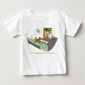 T-shirt Pour Bébé Entretien de chat (Devant)