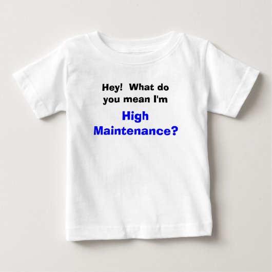 T-shirt Pour Bébé Entretien Élevé (Devant)