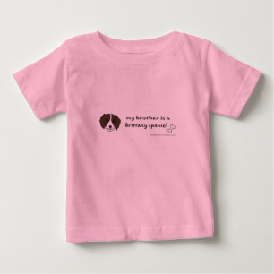 T-shirt Pour Bébé épagneul breton
