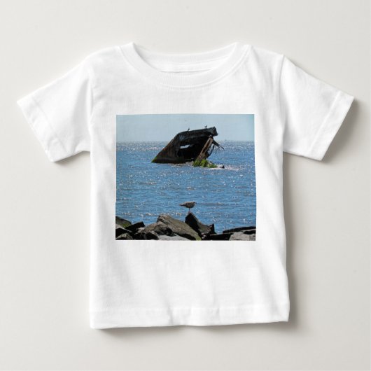 T-shirt Pour Bébé Épave du cap May (Devant)