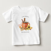 T-shirt Pour Bébé Épice citrouille | Mon premier Thanksgiving (Devant)