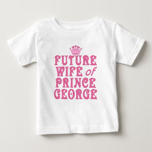 T-shirt Pour Bébé Épouse future de Prince George (Devant)