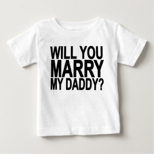 T-shirt Pour Bébé Épousez MON PAPA je le bébé et l'enfant en bas