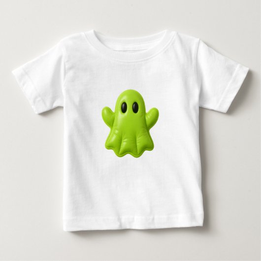 T-shirt Pour Bébé Époux - Joli Fantôme Vert Tee (Devant)