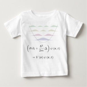 T-shirt Pour Bébé Équation de Schrodinger, potentiel harmonique