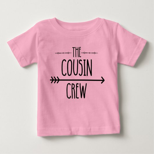 T-shirt Pour Bébé Équipage Cousin (Devant)