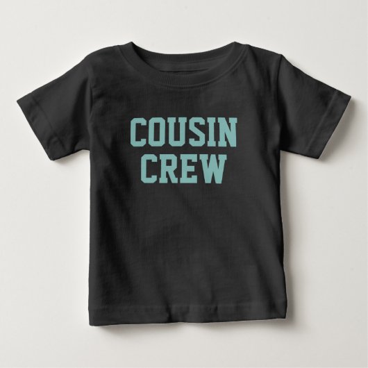 T-shirt Pour Bébé Équipage Cousin | Enfants Turquoises correspondant (Devant)