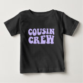 T-shirt Pour Bébé Équipage Cousin | Famille Mauve Matching (Devant)