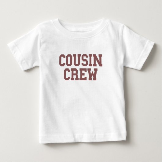 T-shirt Pour Bébé Équipage Cousin | Rust Kids Baby (Devant)