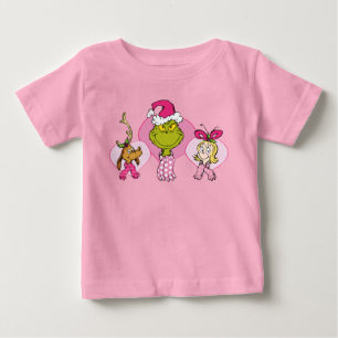 T-shirt Pour Bébé Équipage du Grinch en Portrait de la Saint-Valenti