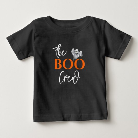 T-shirt Pour Bébé Équipage Halloween BOO (Devant)