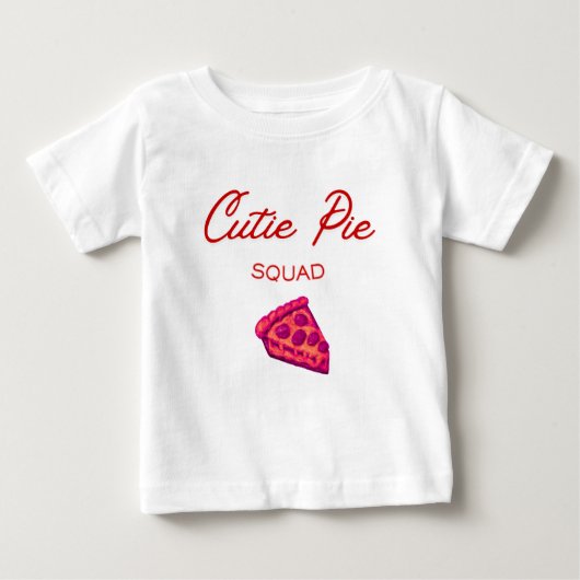 T-shirt Pour Bébé Équipe Cutie Pie Saint-Valentin (Devant)