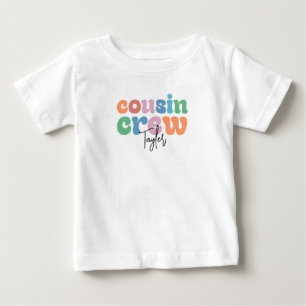 T-shirt Pour Bébé Équipe de cousins Groovy personnalisée