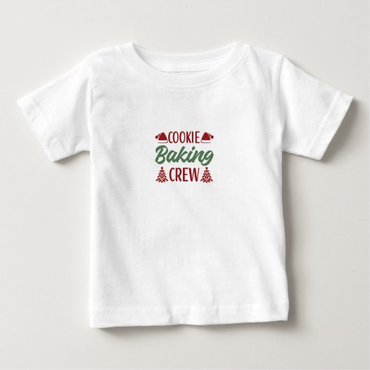 T-shirt Pour Bébé Équipe de cuisson des biscuits (Devant)