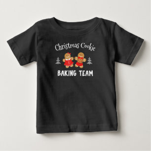 T-shirt Pour Bébé Équipe de fabrication de biscuits de Noël bonhom