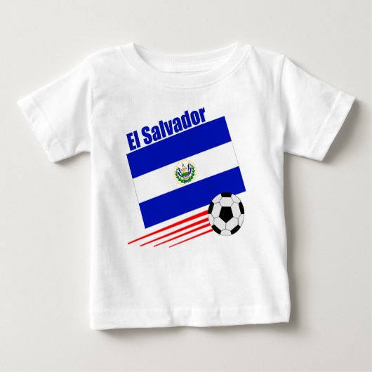 T-shirt Pour Bébé Équipe de football du Salvador (Devant)