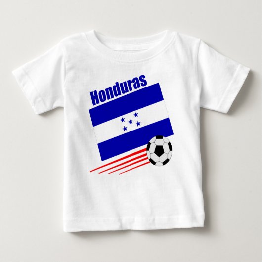 T-shirt Pour Bébé Équipe de football hondurienne (Devant)