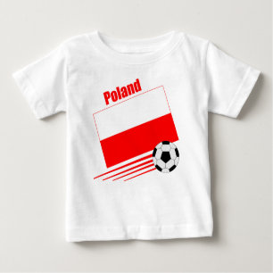 T-shirt Pour Bébé Équipe de football polonaise
