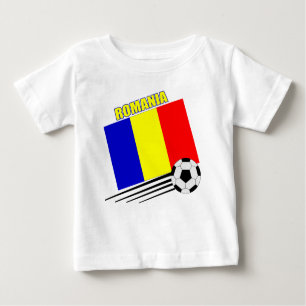 T-shirt Pour Bébé Équipe de football roumaine