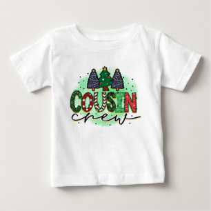 T-shirt Pour Bébé Équipe de Noël Cousin