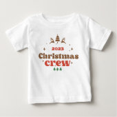 T-shirt Pour Bébé Équipe de Noël de l'année customisée (Devant)