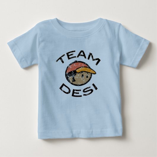T-shirt Pour Bébé Équipe Desi (Devant)