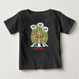 T-shirt Pour Bébé Équipe d'exécution de Sloth