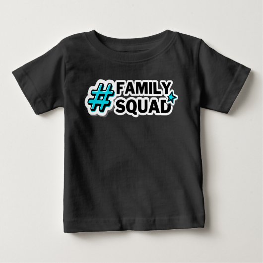 T-shirt Pour Bébé Équipe famille (Devant)