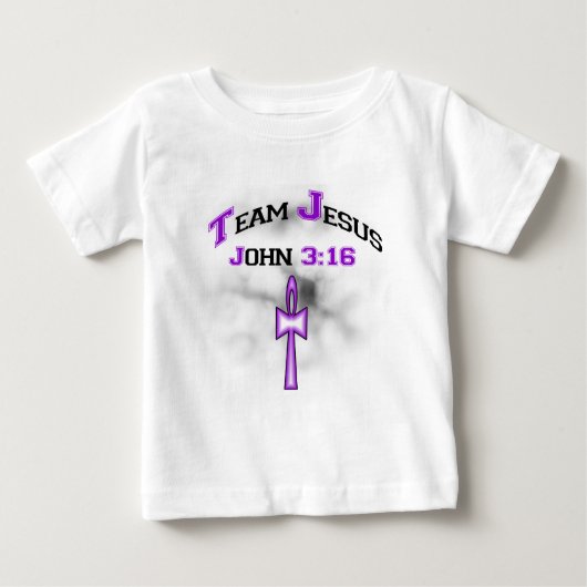 T-shirt Pour Bébé Équipe Jesus Christian John 316 (Devant)