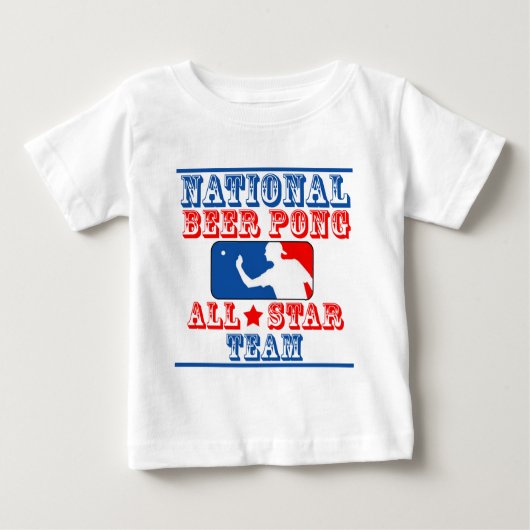 T-shirt Pour Bébé Équipe nationale de puanteur de bière (Devant)