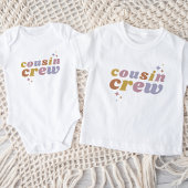 T-shirt Pour Bébé Équipe rétro Cousin | Enfants correspondants