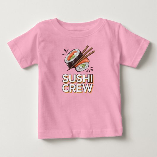 T-shirt Pour Bébé Équipe Sushi (Devant)